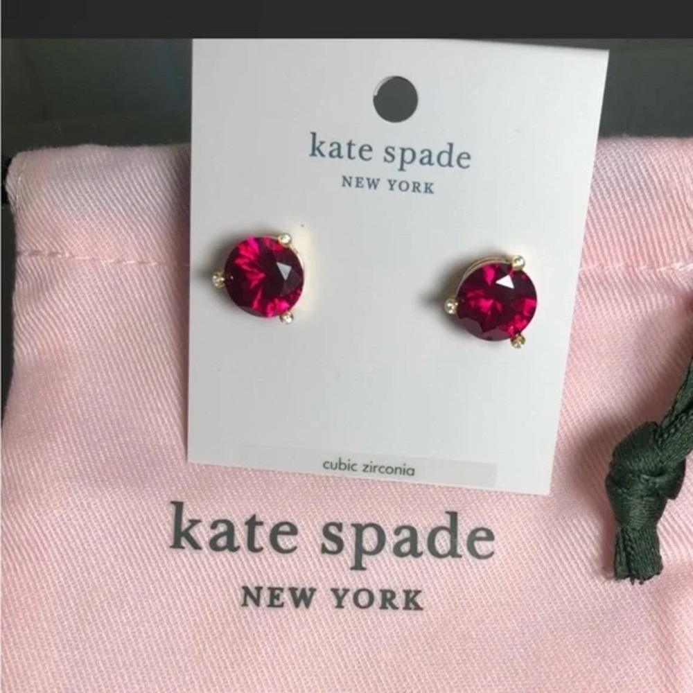 Kate spade Earrings Rise And Shine Studs -Festive Pink Holiday Mother’s Day Gift